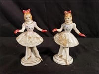 (2) Dancer Figurines