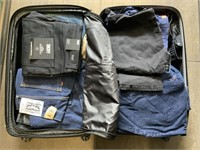 LUGGAGE FILLED WITH MISCELLANEOUS JEANS & PANTS