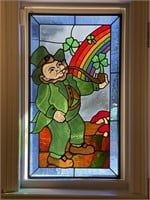 Luck Of The Irish Custom Stained Glass Panel