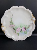 Vintage Limoges France 8 3/4" Floral Plate