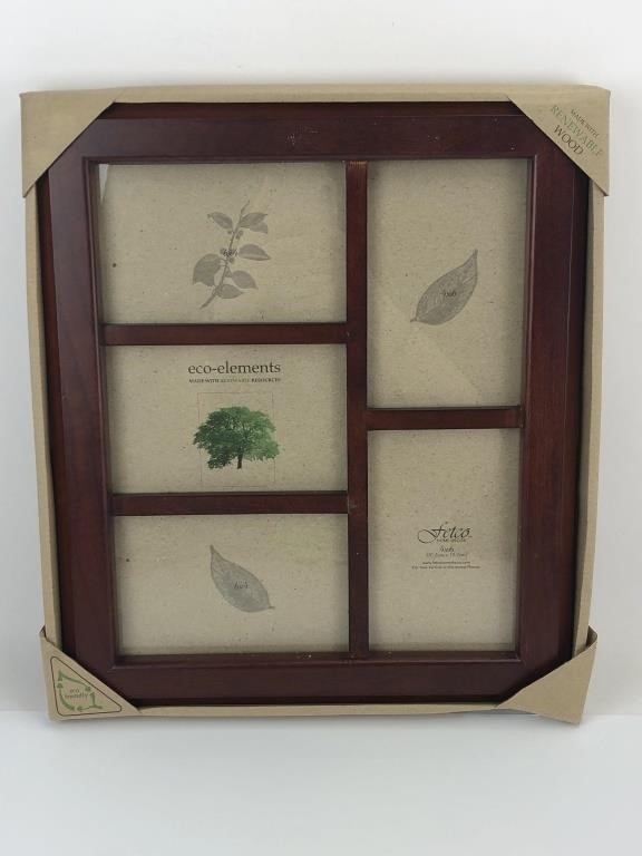 5 4" x 6" Photo Collage Frame Made w/Renewable