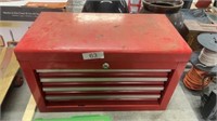 Red toolbox with misc tools
