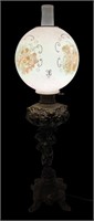Cupid Banquet Lamp w Painted Globe 1of2