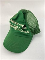 Vtg Trucker Hat SOUTH ASSEMBLY HATS OFF TO SAFETY