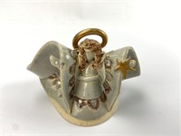 Angel pottery piece, beautiful!  Signed  "G