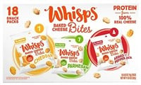 Whisps Baked Cheese Bites Variety Snack Pack 18 pk