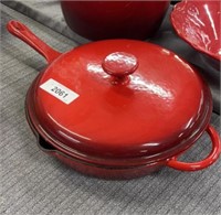 Red Dutch Oven Cooking Pan