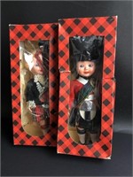 Pair of Scottish dolls made in Great Britain, 60
