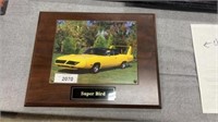 Pontiac Super Bird picture plaque