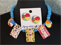 Flying Colors Summer Fun Ceramic Necklace