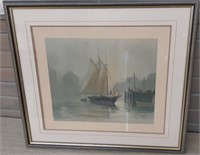 de Garthe framed nautical print 21.5 x 19.5"