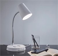 STYLE SELECTIONS ADJUSTABLE WHITE DESK LAMP $50