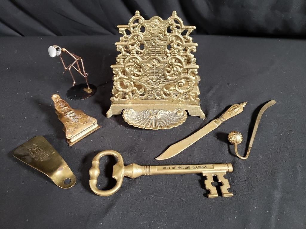 Asst. Brass & Brass-Plated Items
