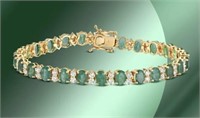AIGL $ 22,740 18.50 Cts Emerald Diamond Bracelet