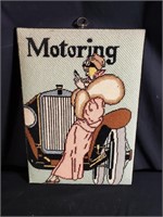 "Motoring" Needlepoint