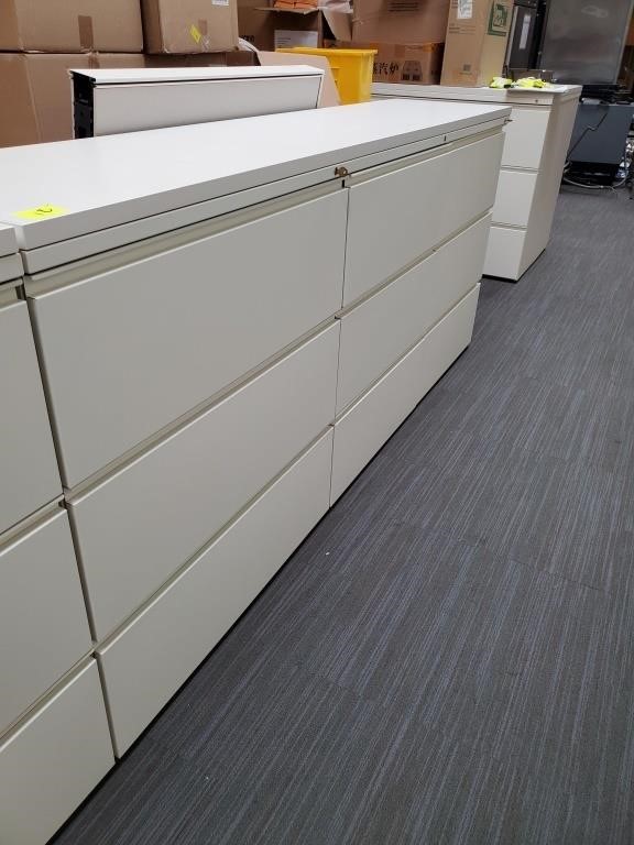 9 DRAWER CROIDEN FILE CABINETS 96" X 20" X 41"