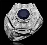 AIGL $ 6380 3.11 Ct Sapphire Diamond Ring