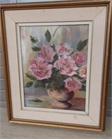 Signed Shirley Anderson "Roses"  20.5 x 17.5