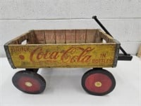 Vintage Wooden Coca Cola Crate Wagon