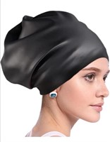 New Long Hair Swim Cap Extra Large Silicone