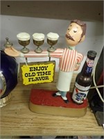 Enjoy Old Time Flavor Bartender Cast Statue -
