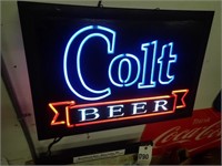 Colt Beer Lighted Sign - 18 1/2"Wx12 1/2"H