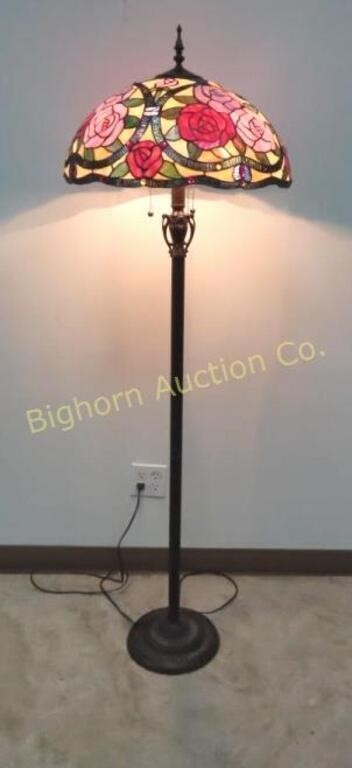 Tiffany-Style Floor Lamp Approx. 62" Tall