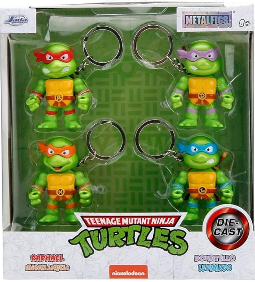 Teenage Mutant Ninja Turtles 2.5" 4-Pack Keychains
