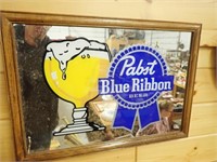 Pabst Blue Ribbon Mirror - 20 1/2"Wx15"H