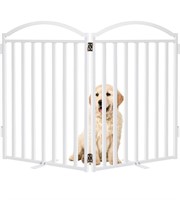 $70 Malier Metal Freestanding Dog Gate wDoor 32”