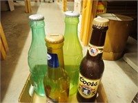(2) Coke Bottle Banks, Miller Lite Beer Bank,