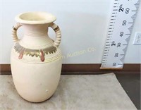 Large Pottery Vase Approx 13" Diameter X 25" Tall