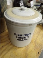 Er-ManTrout's Homemade Beans Stoneware Crock