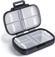 Travel Pill Organizer, Portable Pill Box with a