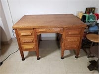 Vintage Oak Desk - Standard Furniture Co