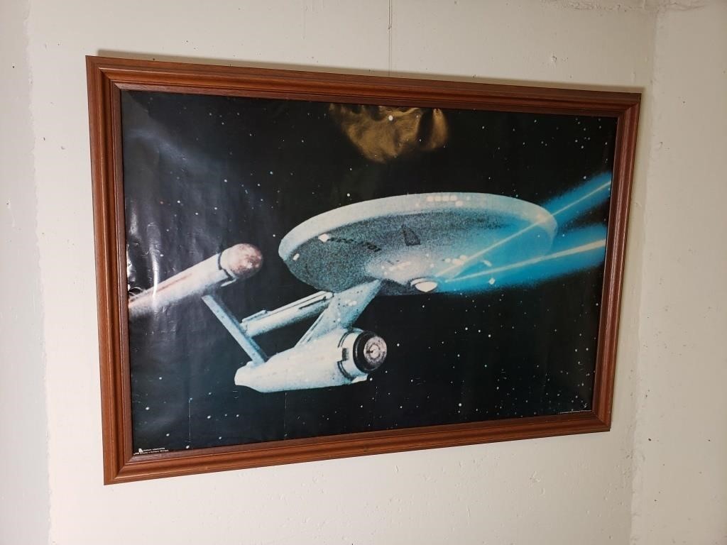 Vintage Starship Enterprise Poster