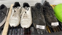 Two pairs of men’s size 13 tennis shoes