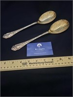 Pair of Ornate Serving Spoons