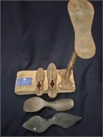 Antique Cobbler Stand and Shoe Forms