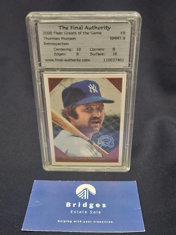 2000 Fleer Greats of the Game Thurman Munson