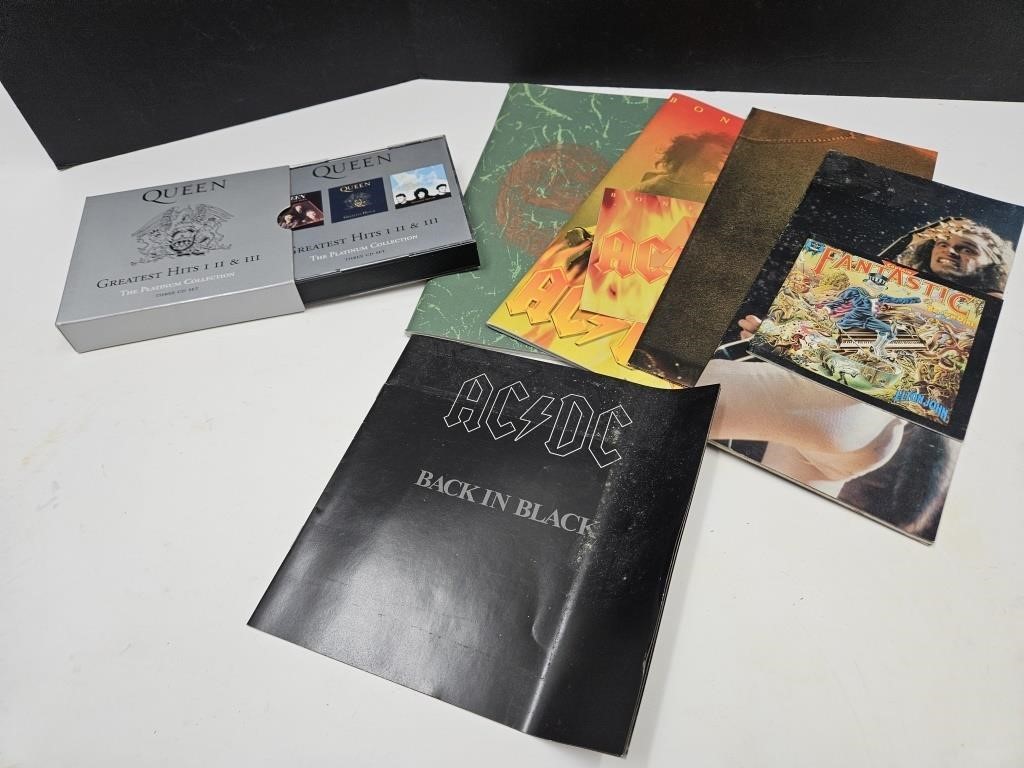 CD Book & Posters AC/DC Queen Lynard Skynard
