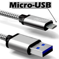 Micro USB Nylon Braided Rope Data Sync Charger