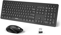 seenda Wireless Keyboard and Mouse Combo, 2.4GHz