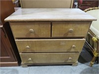 SOLID MAPLE 4 DRAWER CHEST