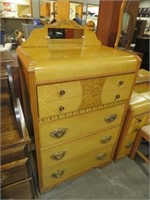 VINTAGE 4 DRAWER WATERFALL CHEST