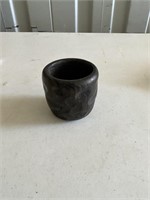 Hand crafted tiki wood bowl