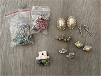 Vintage Costume Jewelry Bundle Earrings