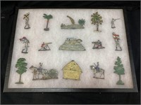 ANTIQUE HEYDE TOY SOLDIERS FLATS IN DISPLAY
