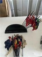 Flags and holder