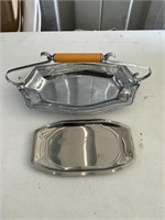 Two Metal Serving Trays